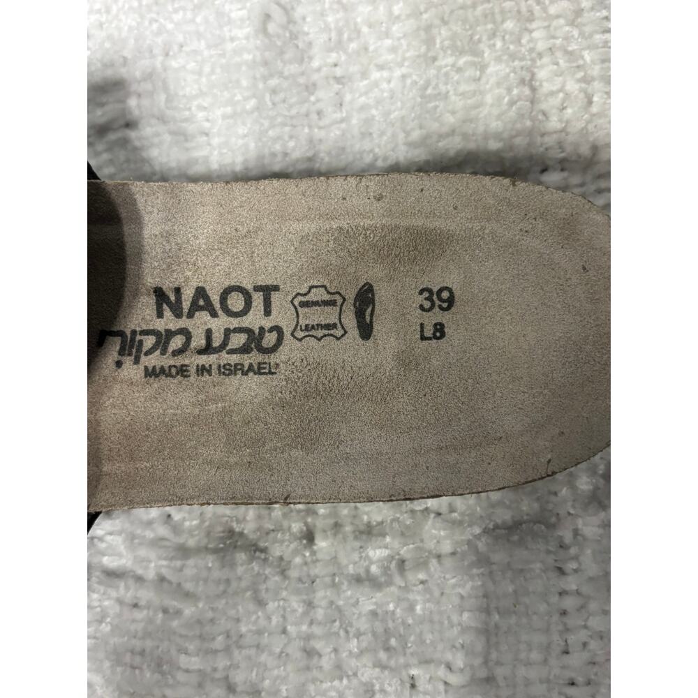 Naot Women's Black Leather Slides Sandals Size 8 #59214 - Picture 5 of 5